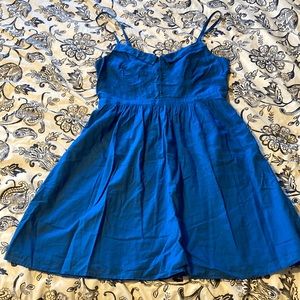 Blue cotton dress